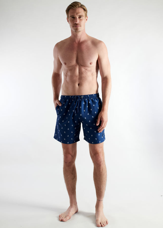 CECEBA Herren Badeshorts blau bedruckt