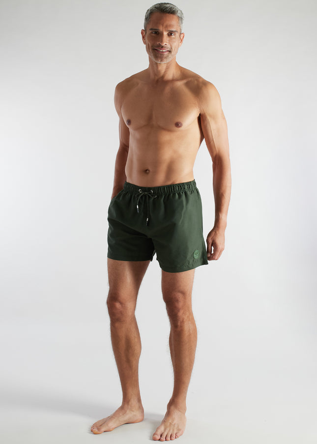 CECEBA Herren Badeshorts grün uni