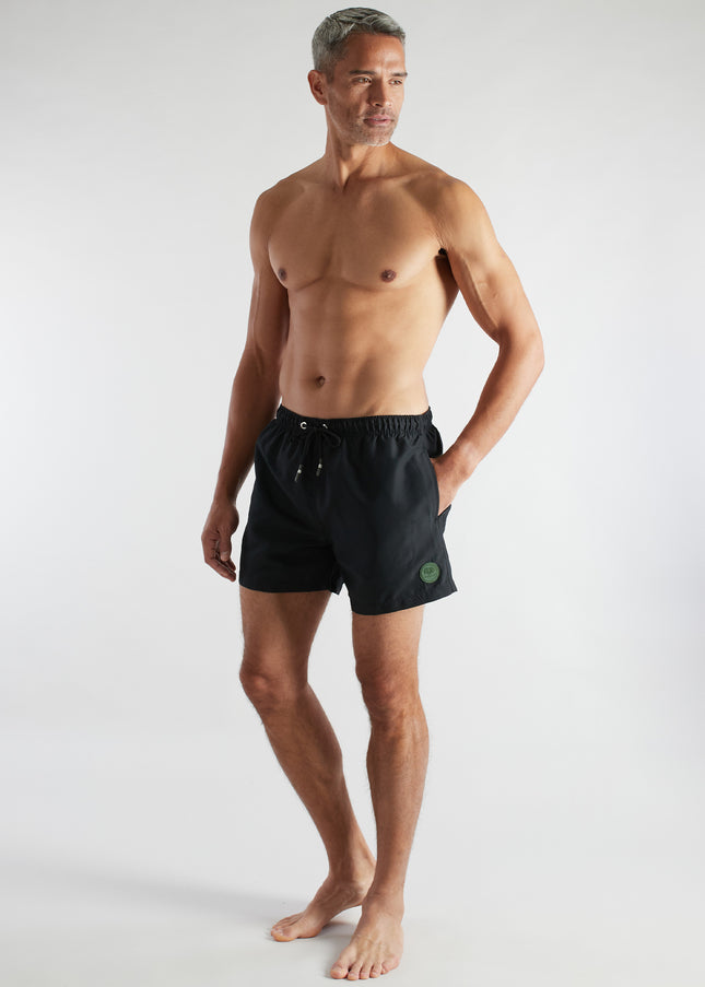 CECEBA Herren Badeshorts schwarz uni