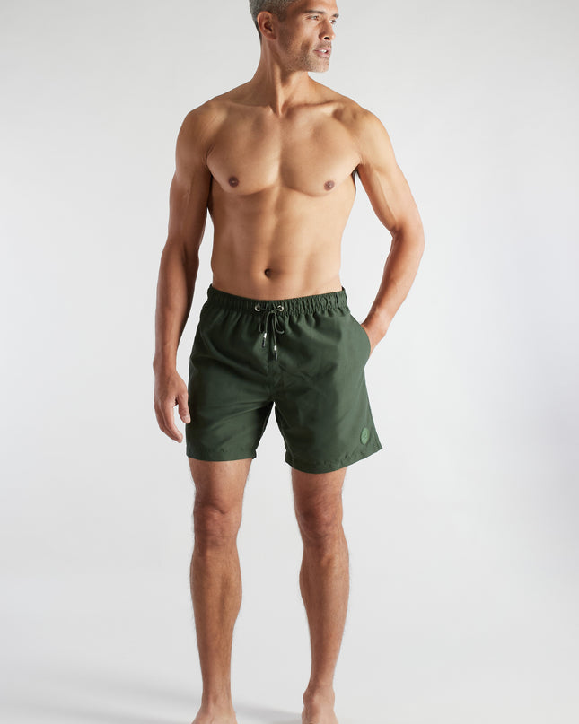 CECEBA Herren Badeshorts grün uni