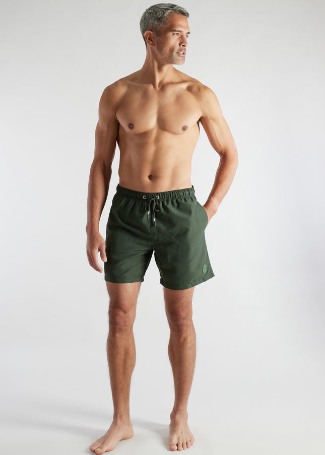 CECEBA Herren Badeshorts grün uni