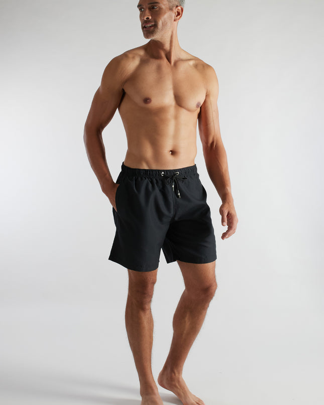 CECEBA Herren Badeshorts schwarz uni