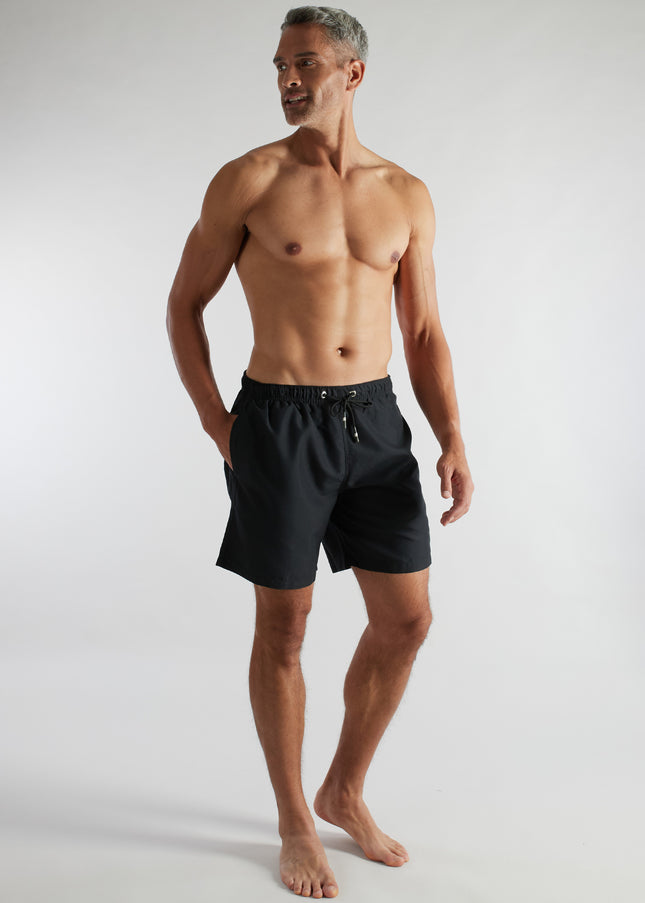 CECEBA Herren Badeshorts schwarz uni