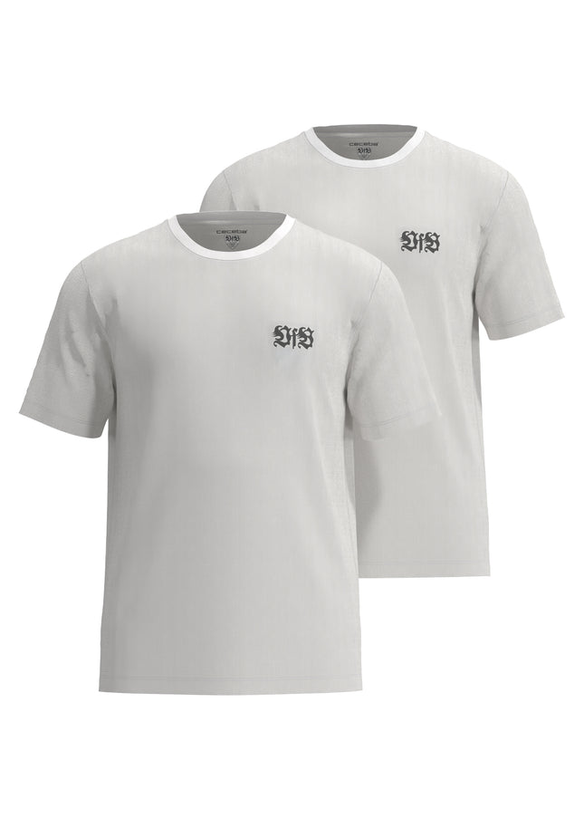 VfB men's shirt white plain 2-pack