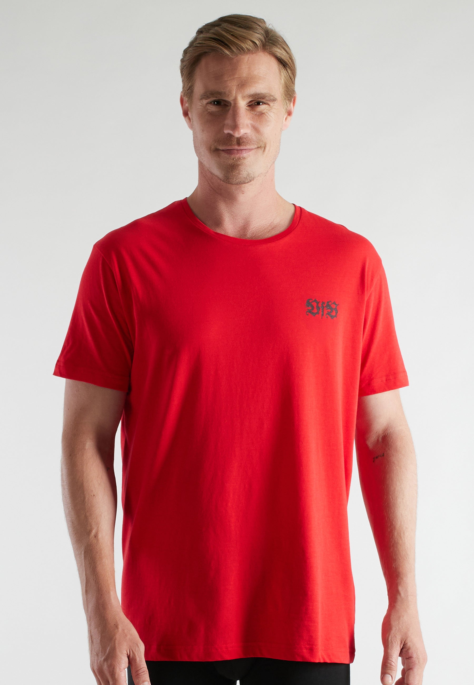 VfB men's shirt red plain 2-pack