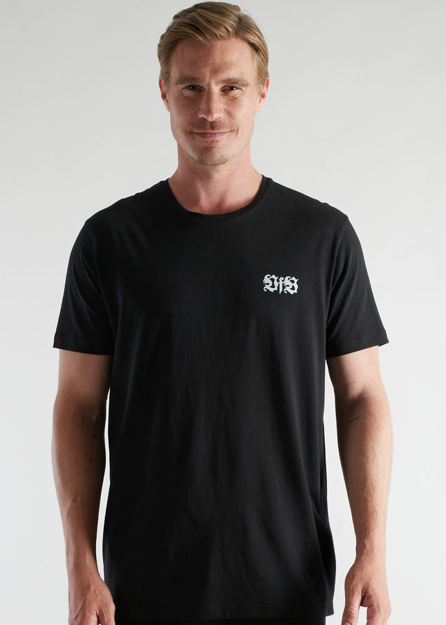 VfB men's shirt black plain 2-pack