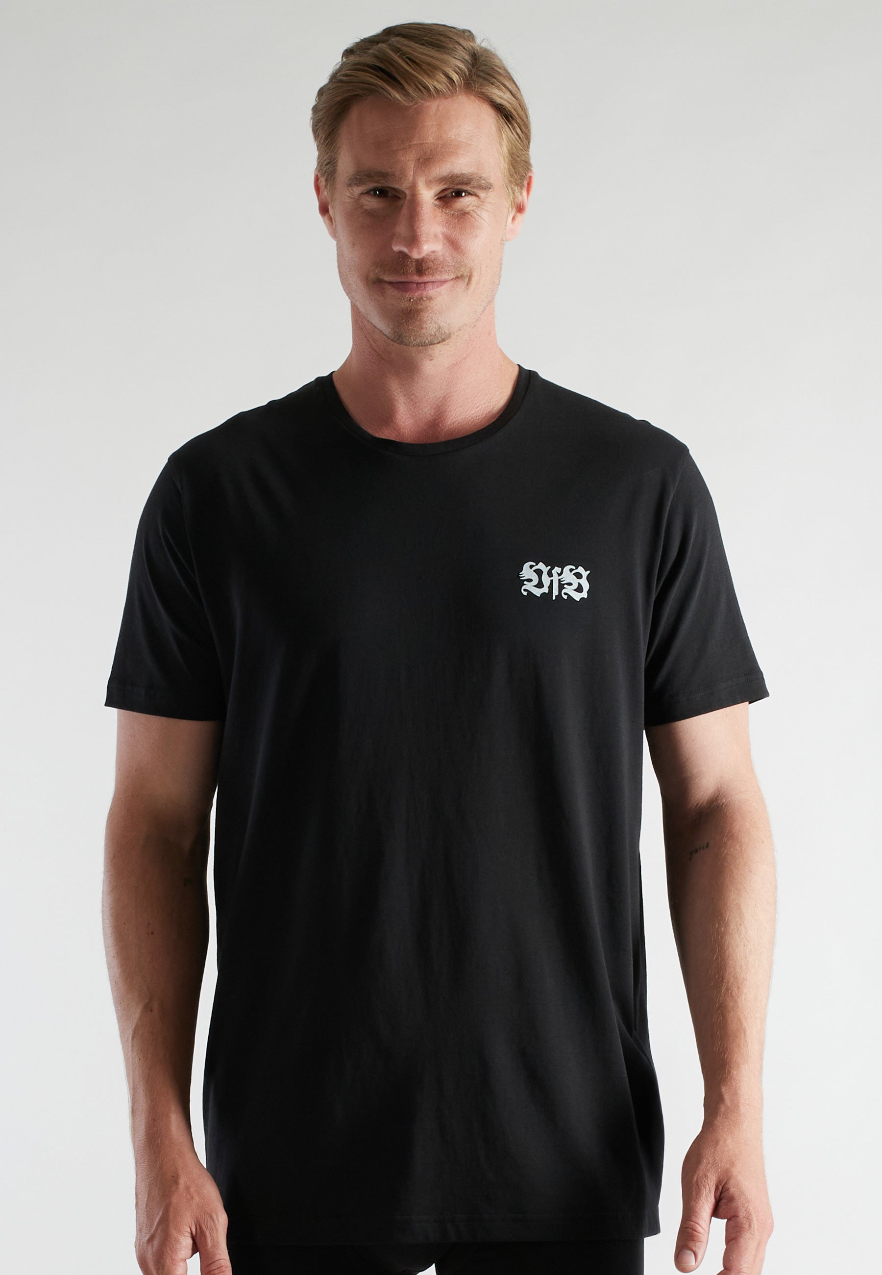 VfB men's shirt black plain 2-pack