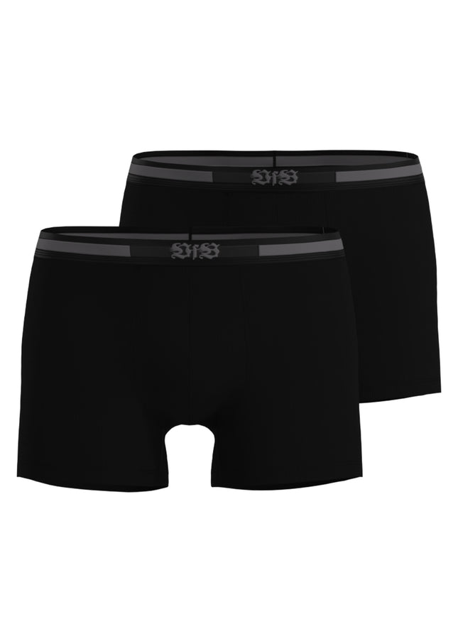VfB Men's Pants, Black, Plain, 2-Pack