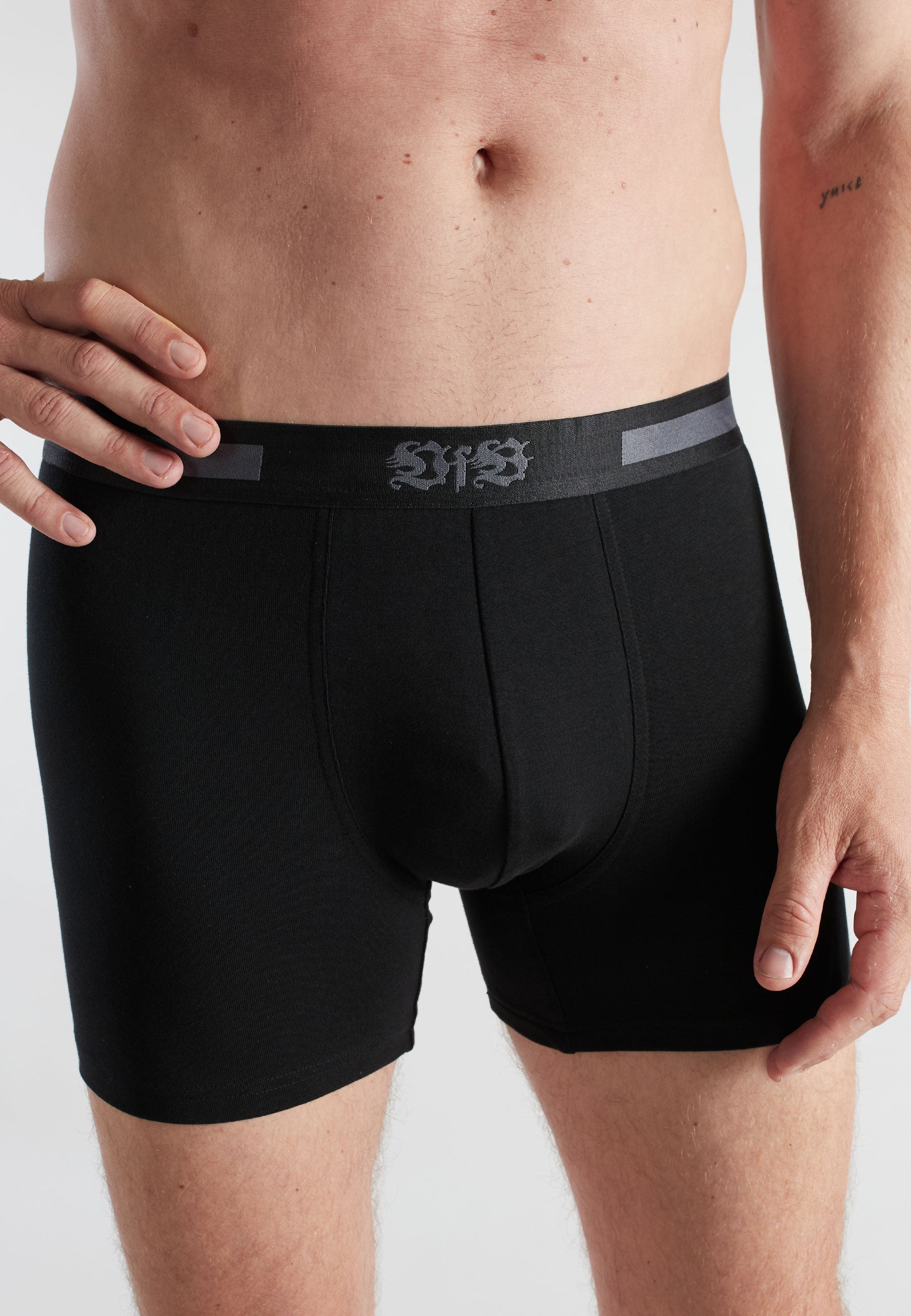 VfB Men's Pants, Black, Plain, 2-Pack