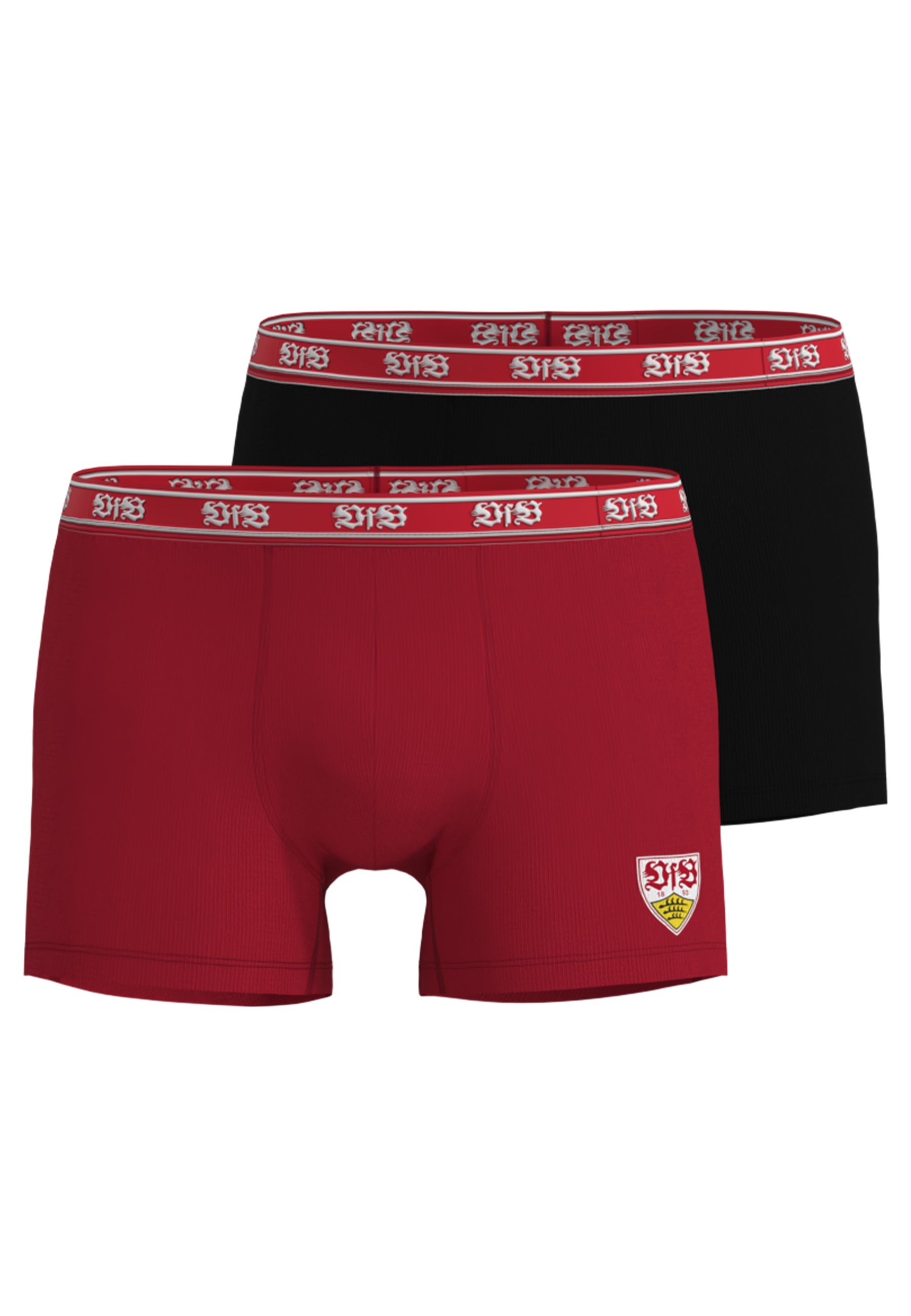 VfB Men's Pants red/black solid color 2-pack