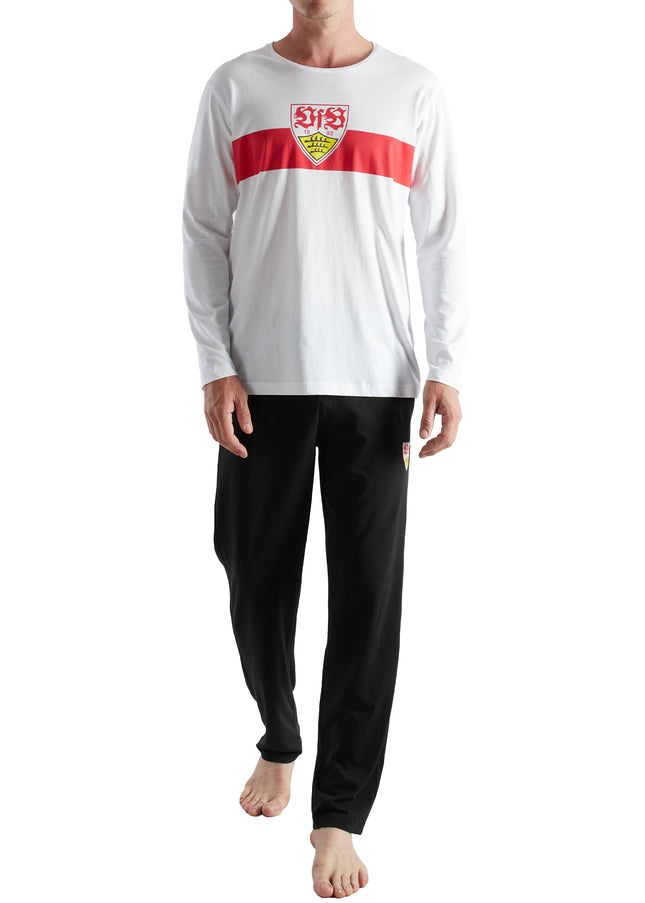 VfB Herren Pyjama weiß