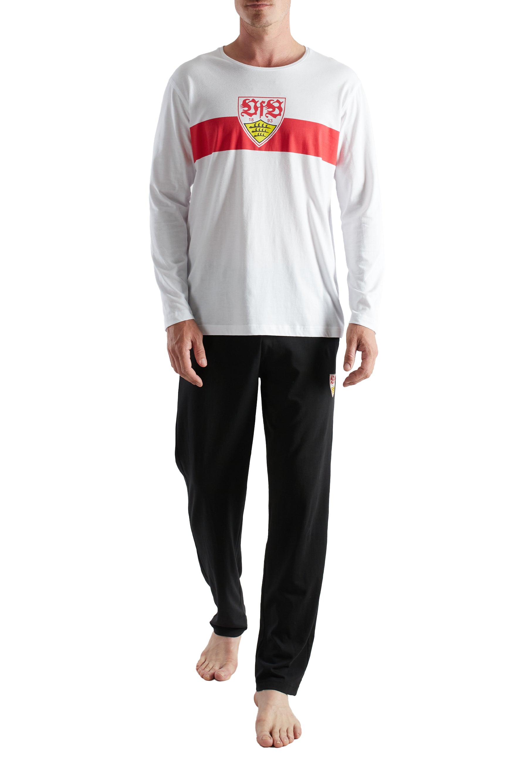 VfB Herren Pyjama weiß