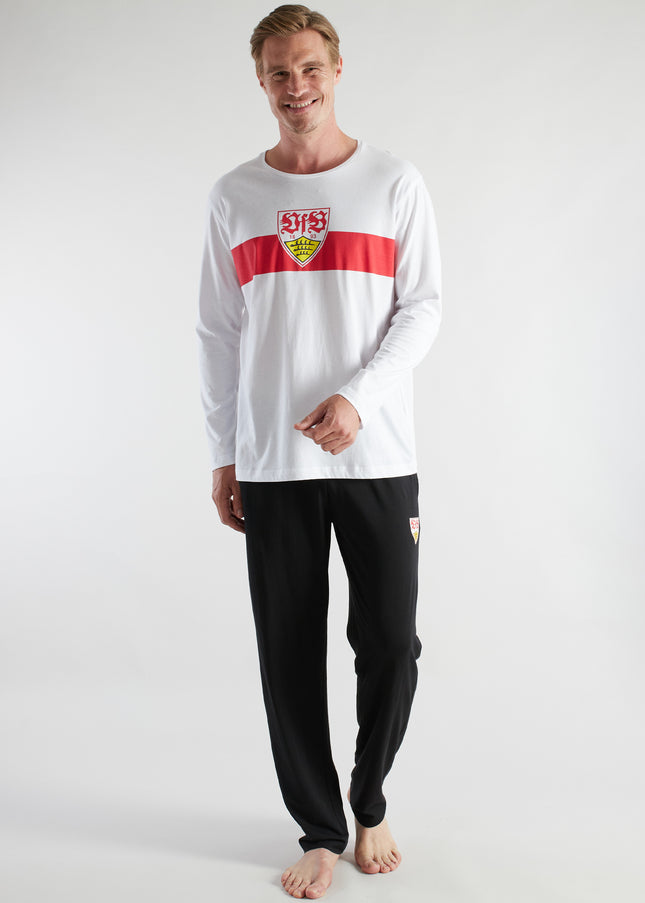 VfB Herren Pyjama weiß