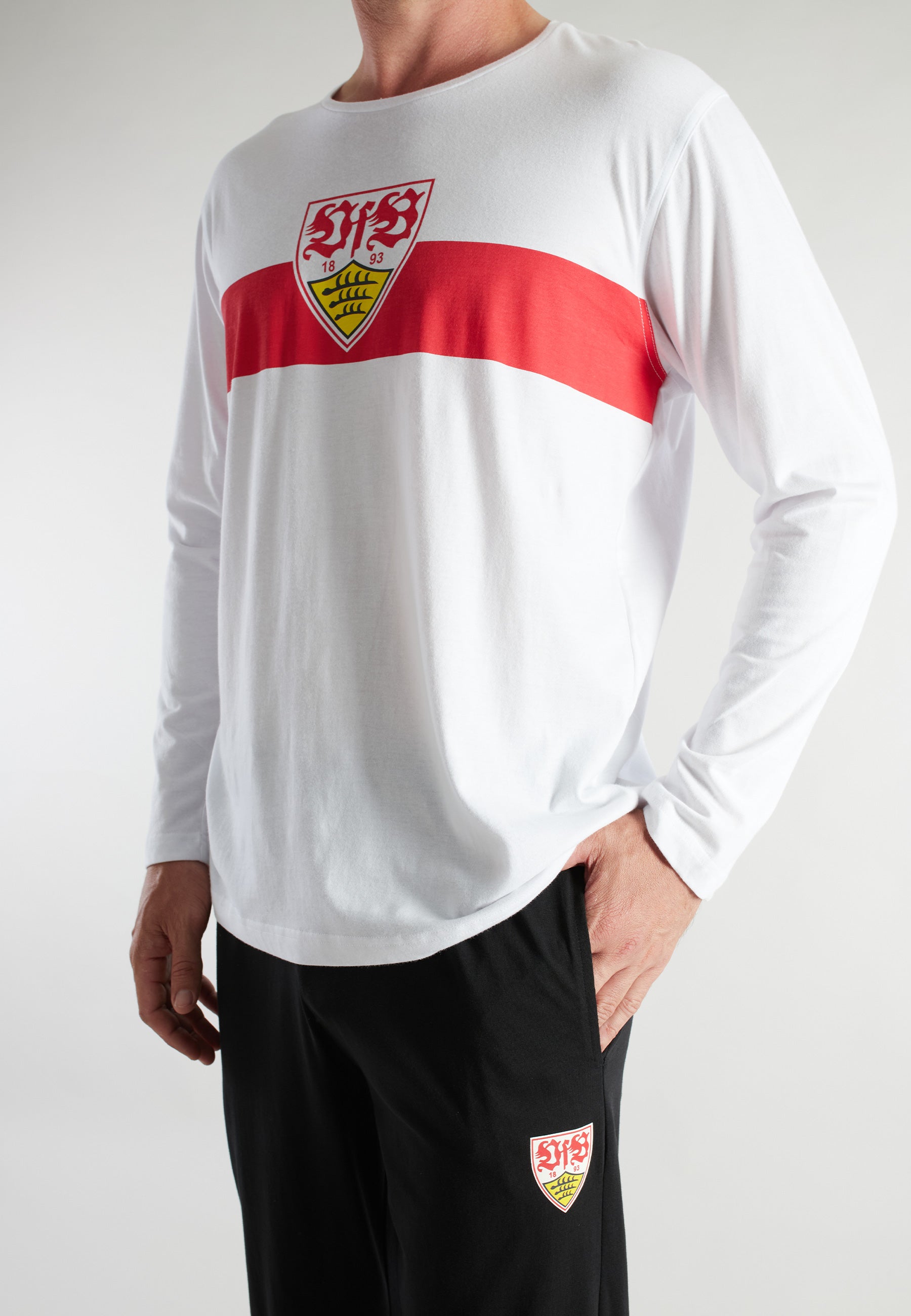 VfB Herren Pyjama weiß
