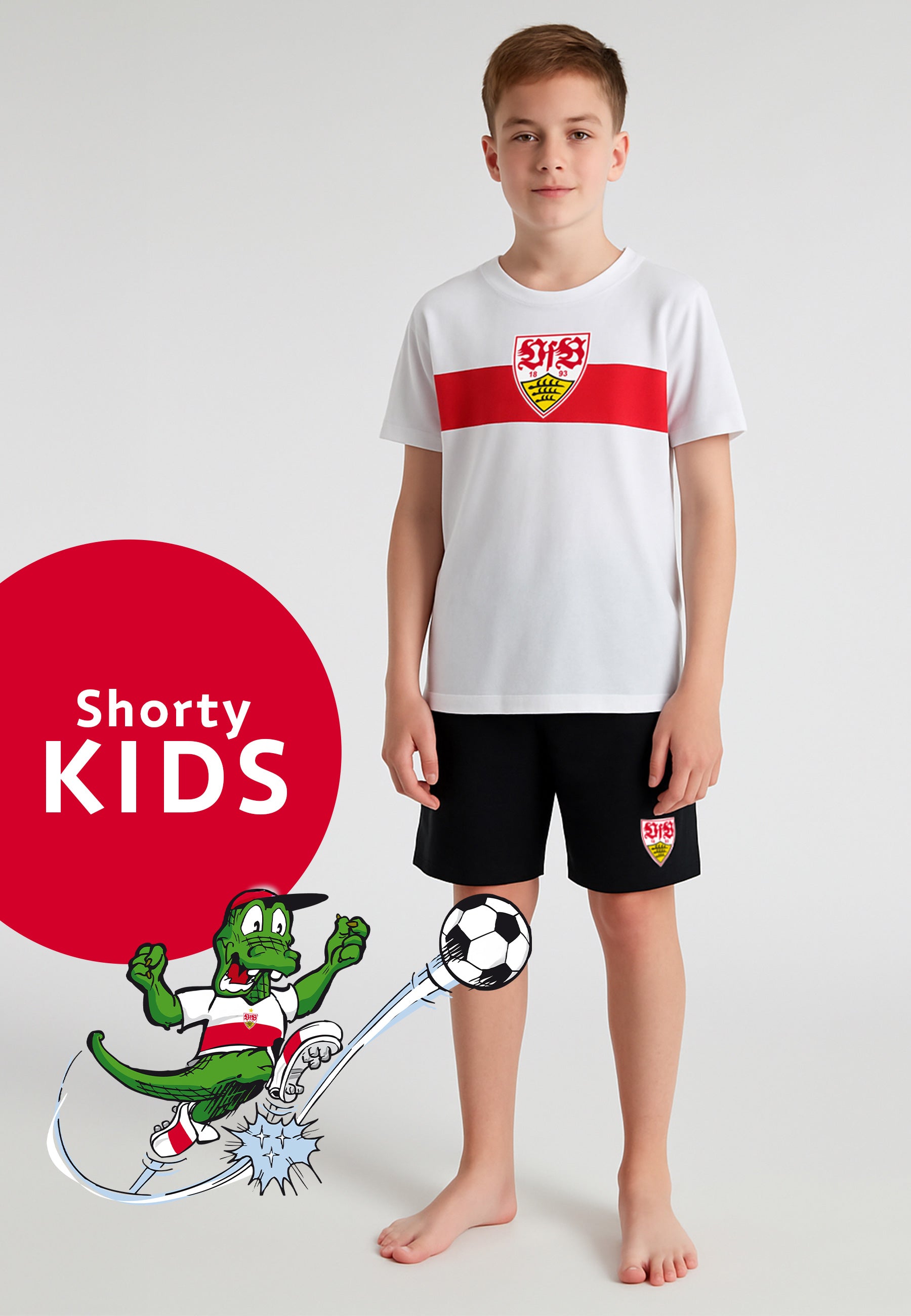 VfB Jungen Shorty weiß