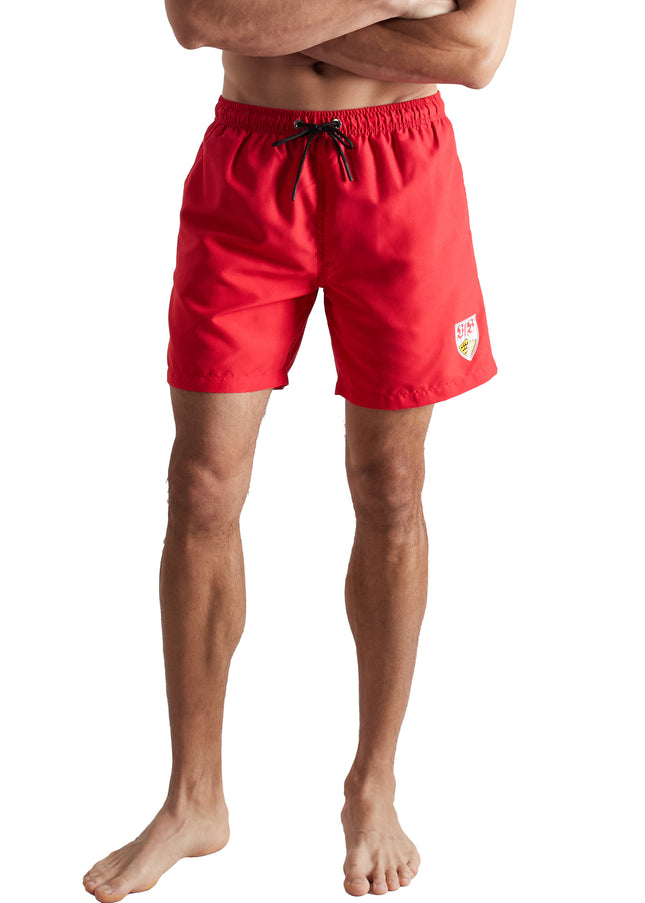 VfB Herren Badeshorts rot uni
