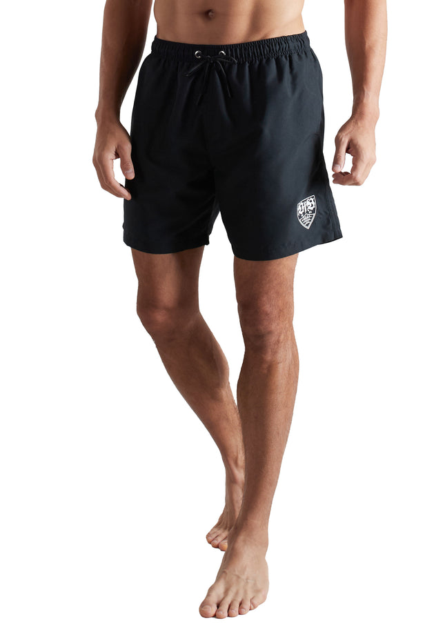 VfB Herren Badeshorts schwarz uni