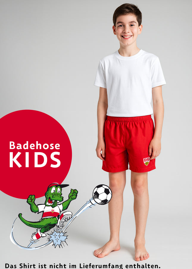 VfB Jungen Badeshorts rot