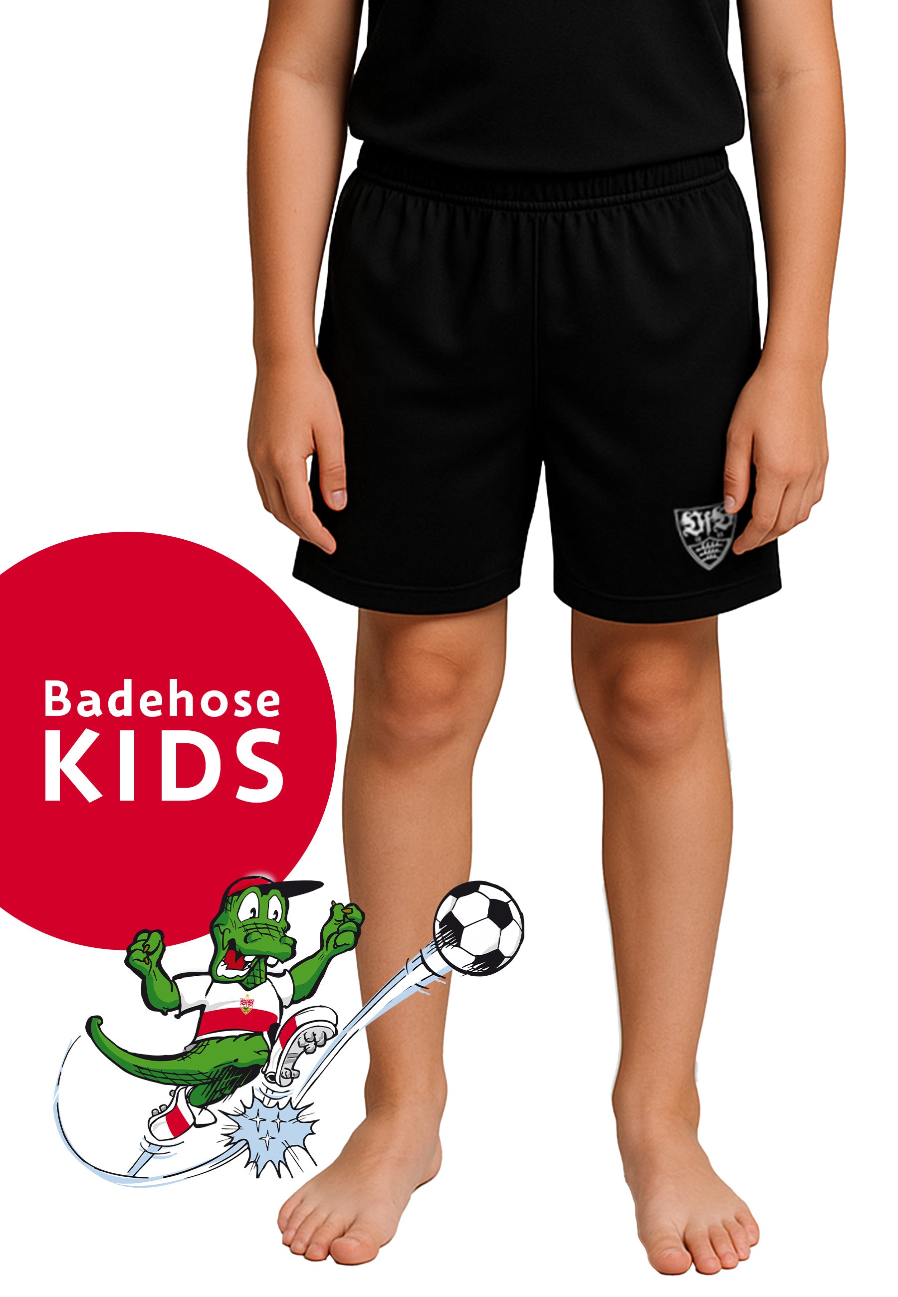 VfB Jungen Badeshorts schwarz